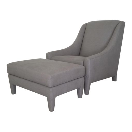 Charlize armchair with ottoman