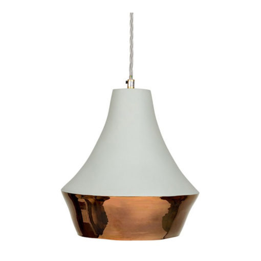 Pembroke Bone China Pendant White Copper