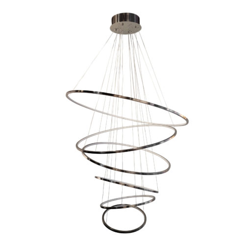 Astele - LED Swirl Pendant 6 - Black Nickel