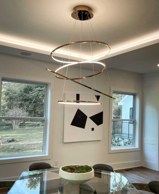 ASTELE - LED Swirl Pendant 4 A